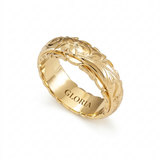 Antique-Inspired Gold Flower Ring