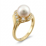 Chic Pearl & Radiant Gold Ring