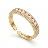 Exclusive Pearl and Gold Luxury Ring