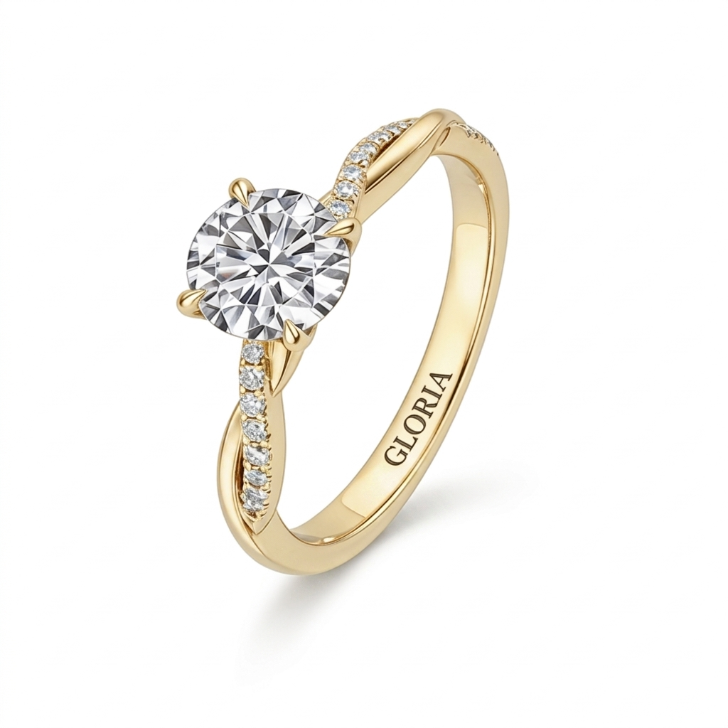 Elegant White Gold Le Jane Ring