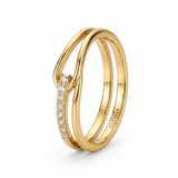 Geometric Elegant Gold Ring