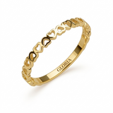 Gold Hearts Ring