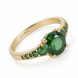 Golden Gemstone Ring
