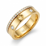 Shining Clover & Crystal Ring