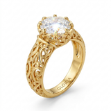 Timeless White Zirconia Ring