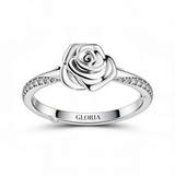 Vintage Sterling Silver Rose Bloom Ring