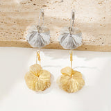 Exaggerated Gold Hollow Earrings