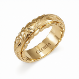 Antique-Inspired Gold Flower Ring
