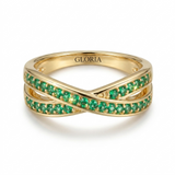 Emerald Flow Ring | Gold