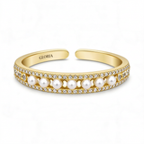 Exclusive Pearl and Gold Luxury Ring