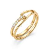 Geometric Elegant Gold Ring