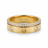 Shining Clover & Crystal Ring