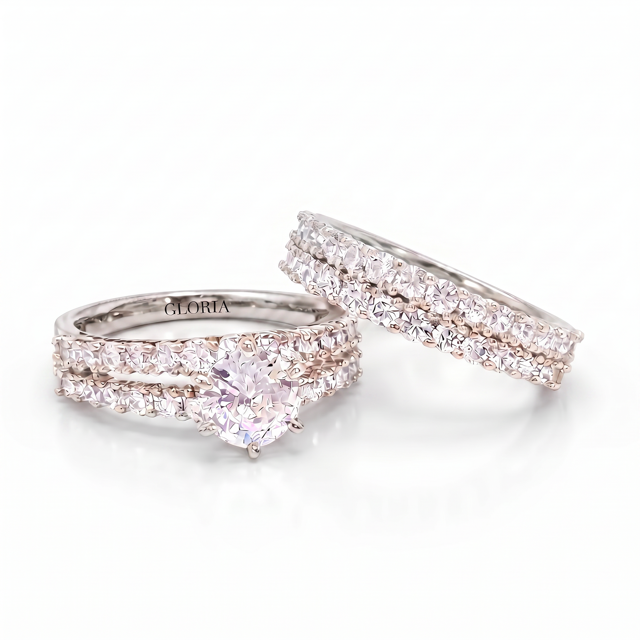 Elegant Eternal Radiance Ring Set