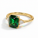 Vintage-Inspired Gemstone Gold Ring