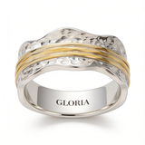 Vintage Spinner Thin Gold & Silver Ring