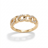 Chic Gold Link Ring