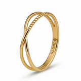 Cross Golden Fine Ring