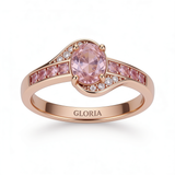 Exclusive Rose Crystal Gold Ring