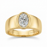 Timeless Gold Ring with Vintage Zirconia