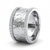 VINTAGE SILVERED ZIRCONIA RING