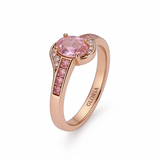 Exclusive Rose Crystal Gold Ring
