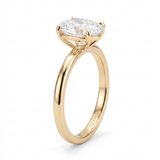 Elegant Oval Crystal Promise Ring