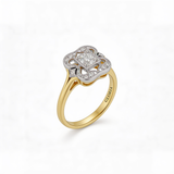 Vintage Zirconia Gold Ring