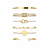 Elegant Golden Bracelet Set