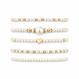 Set of Timeless Pearl Bracelets