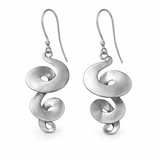 Silver Vintage Spiral Earrings