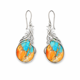 Elegant Gemstone Dangle Earrings