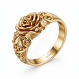 Floral Golden Ring