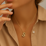 Elegant Gold Letter Initial Necklace