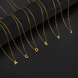 Shining Alphabet Pendant Necklace