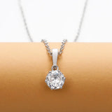 Classic Zirconia Pendant Necklace