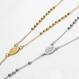 Stainless Steel Rosary Necklace