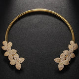Elegant Flower Crystal Necklace