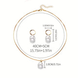 Golden Grace Pearl Jewelry Set