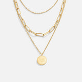 Vintage Coin Layer Necklace