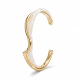 Elegant White Opal Gold Bracelet