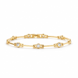 Sophisticated Gold Bracelet with Sparkling Zirconias-repetido