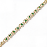 Verde Link Tennis Bracelet | Gold