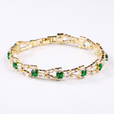 Verde Link Tennis Bracelet | Gold