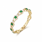 Verde Link Tennis Bracelet | Gold